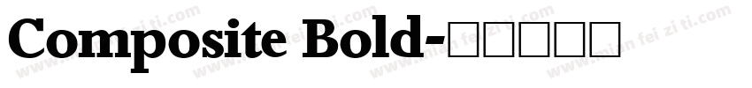 Composite Bold字体转换